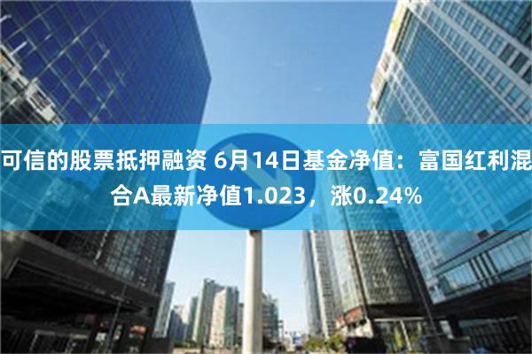 可信的股票抵押融资 6月14日基金净值：富国红利混合A最新净值1.023，涨0.24%