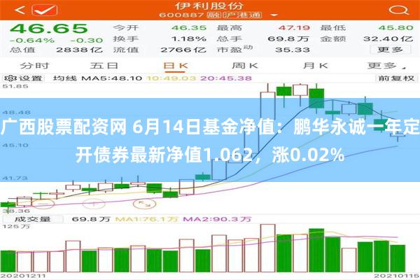 广西股票配资网 6月14日基金净值：鹏华永诚一年定开债券最新净值1.062，涨0.02%