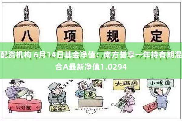 配资机构 6月14日基金净值：南方誉享一年持有期混合A最新净值1.0294