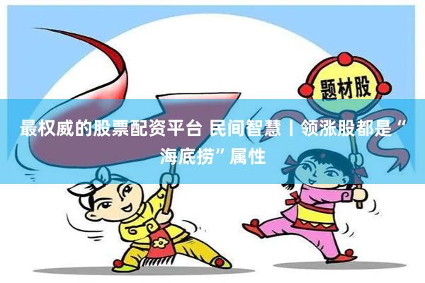 最权威的股票配资平台 民间智慧丨领涨股都是“海底捞”属性