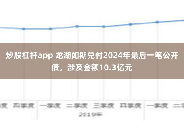 炒股杠杆app 龙湖如期兑付2024年最后一笔公开债，涉及金额10.3亿元